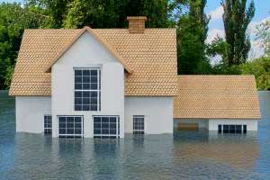 flooded home