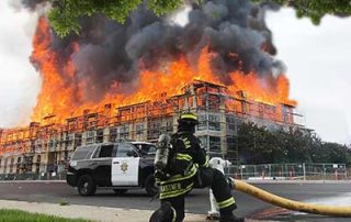 building fire